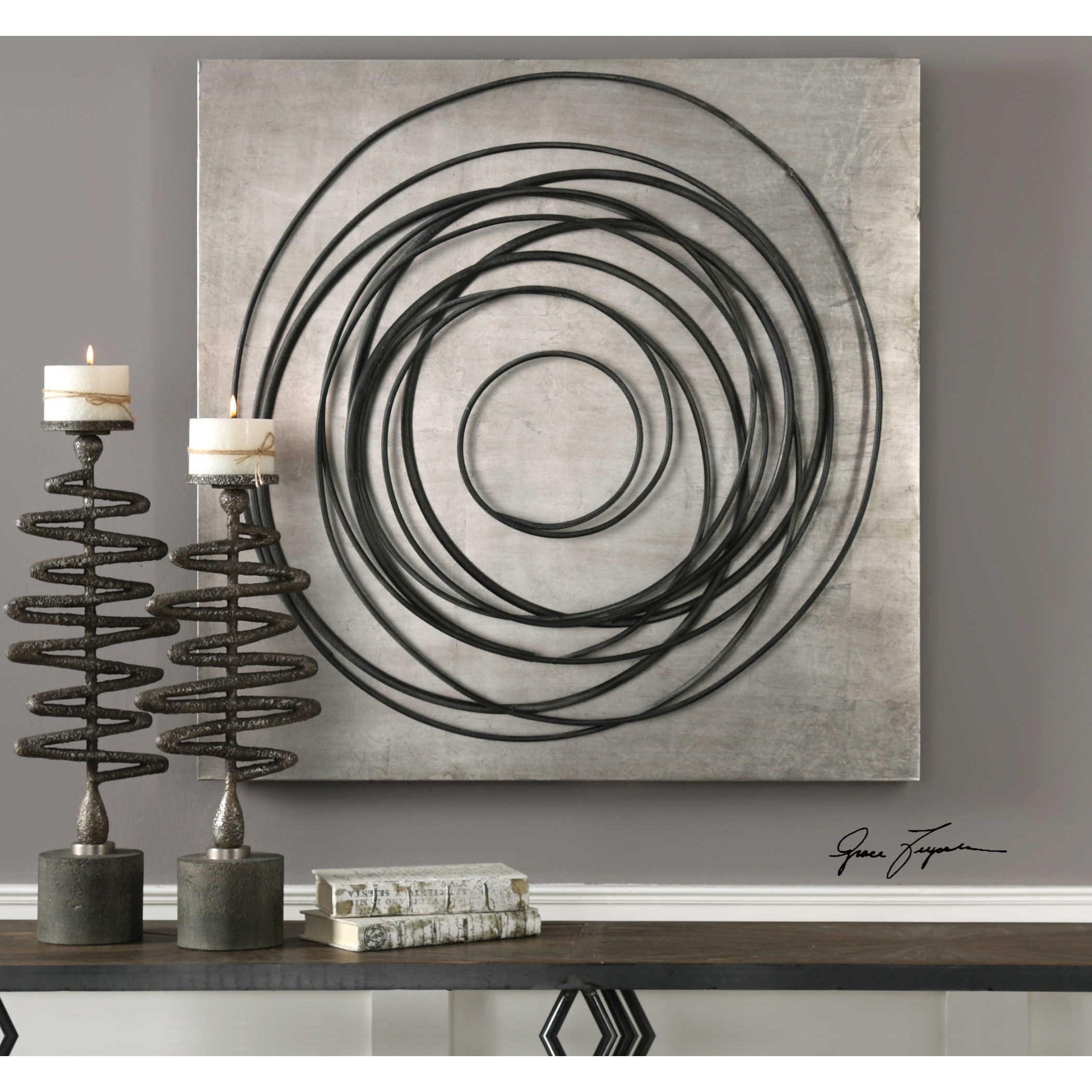 Uttermost Alternative Wall Decor Whirlwind Iron Coils Wall Art | Sheely